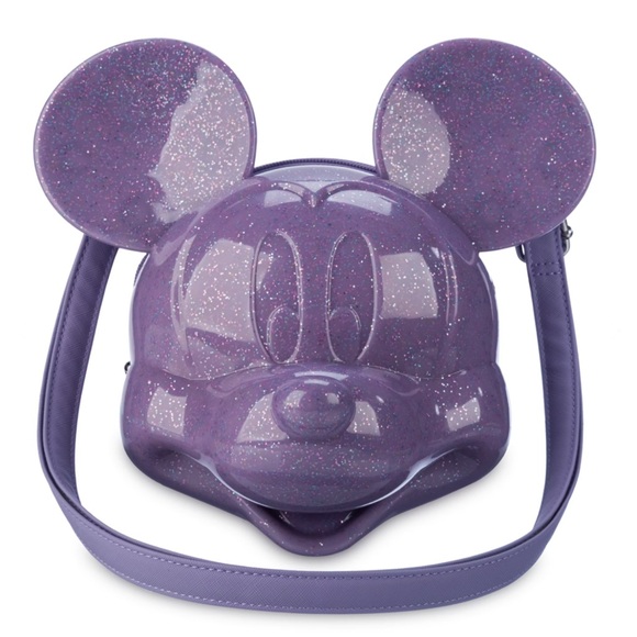 Loungefly Handbags - Loungefly Mickey Mouse Moulded Purple Bag Disney Parks